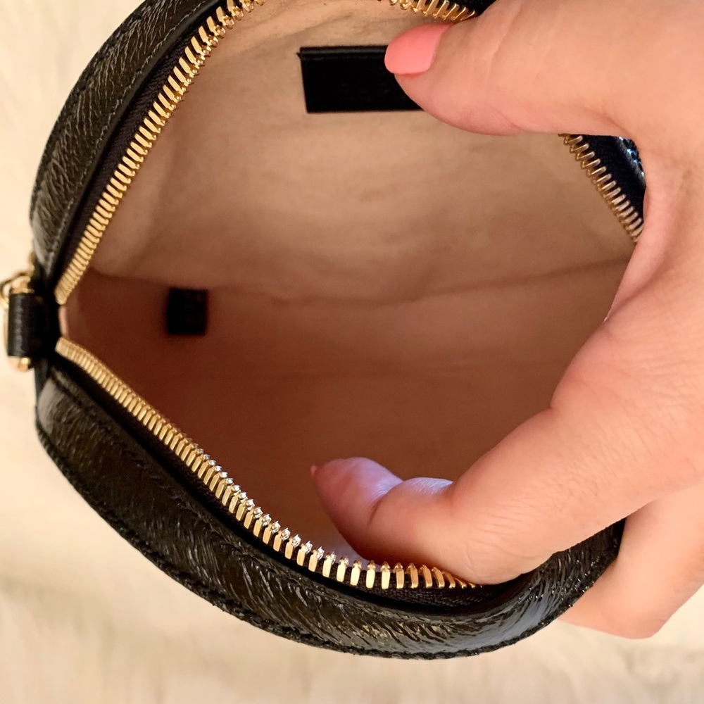 SOLD Gucci Mini Ophidia Round bag In Red Suede - Picture 8 of 10